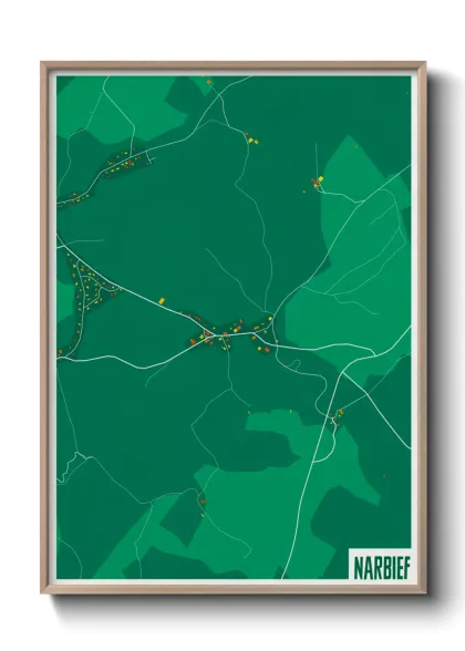 Une affiche de carte sur Narbief