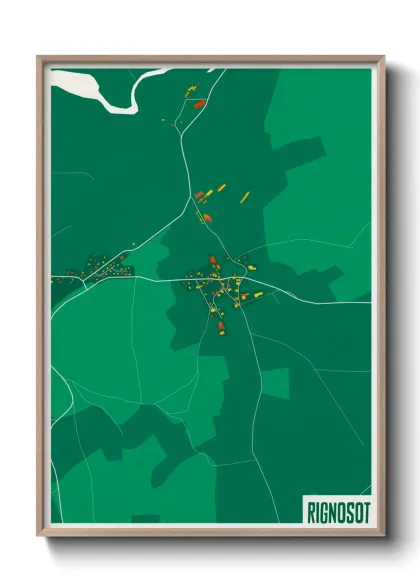 Une affiche de carte sur Rignosot