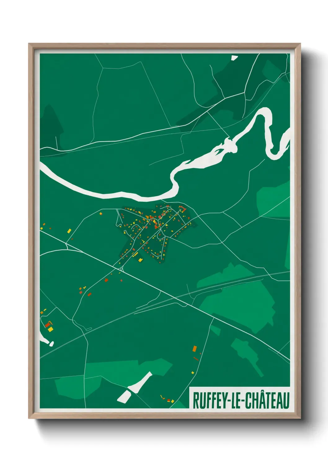 Un poster carteRuffey-le-Château
