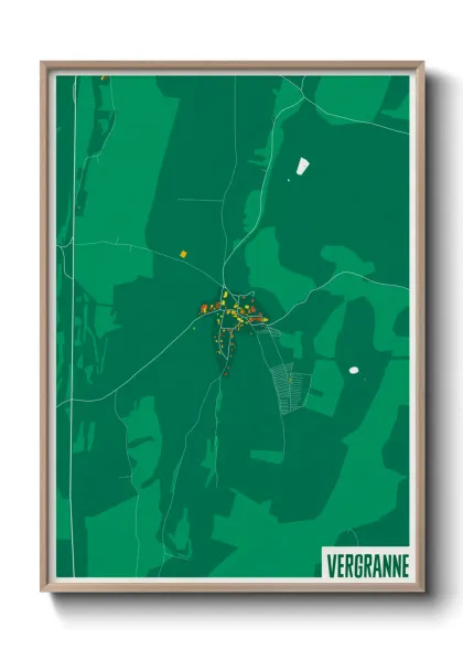 Une affiche de carte sur Vergranne