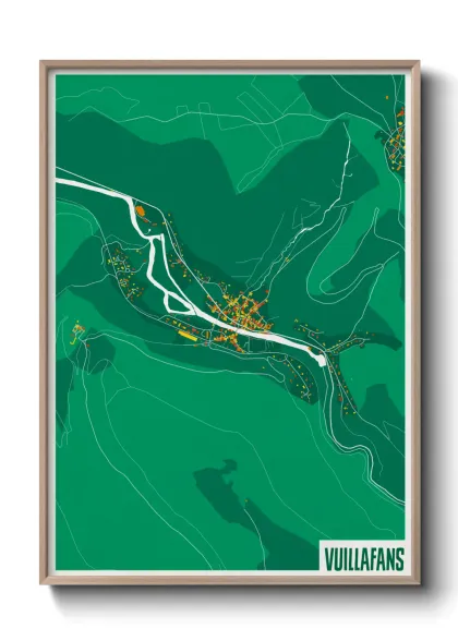 Une affiche de carte sur Vuillafans