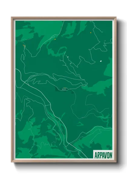 Une affiche de carte sur Arpavon
