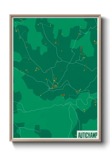 Une affiche de carte sur Autichamp