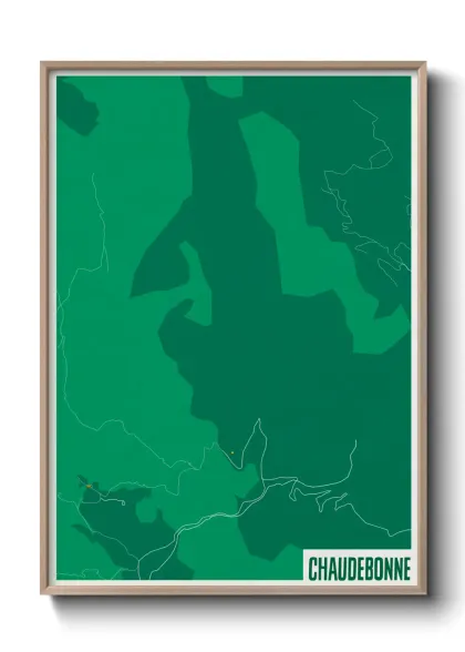 Une affiche de carte sur Chaudebonne