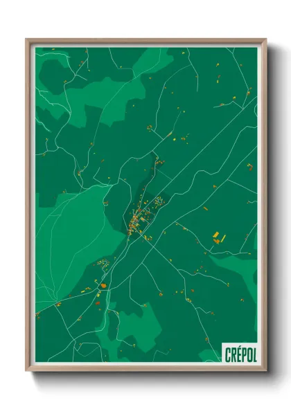 Une affiche de carte sur Crépol