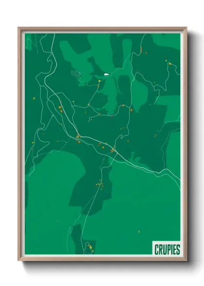 Une affiche de carte sur Crupies