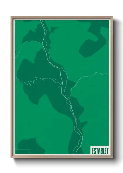 Une affiche de carte sur Establet