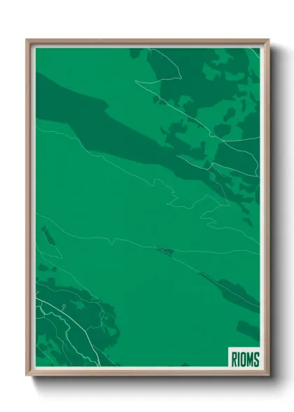 Une affiche de carte sur Rioms