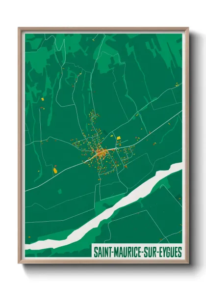 Une affiche de carte sur Saint-Maurice-sur-Eygues