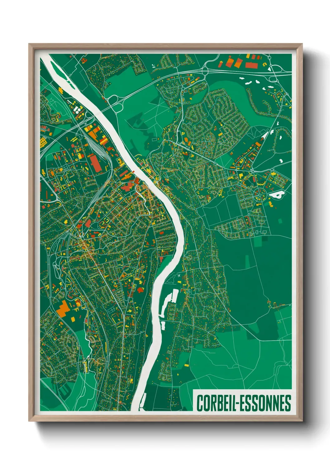 Un poster carteCorbeil-Essonnes