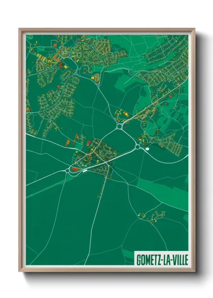 Une affiche de carte sur Gometz-la-Ville