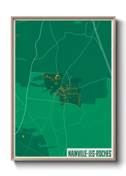 Une affiche de carte sur Nainville-les-Roches