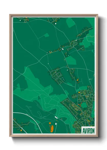 Une affiche de carte sur Aviron