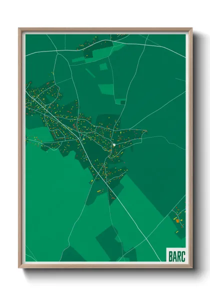 Une affiche de carte sur Barc