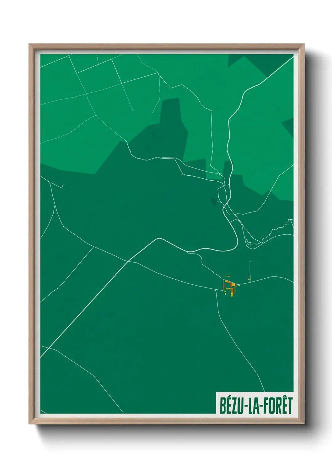 Un poster carteBézu-la-Forêt