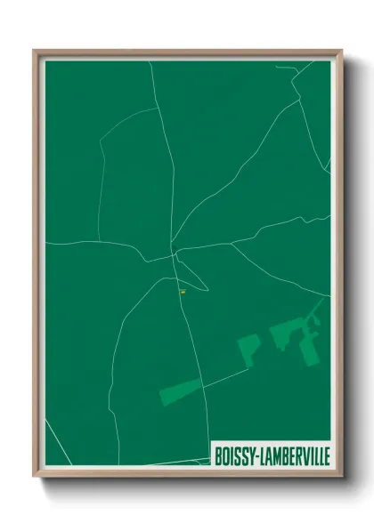 Une affiche de carte sur Boissy-Lamberville