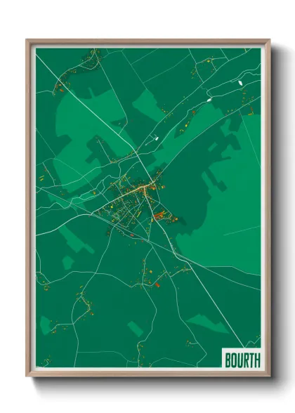 Une affiche de carte sur Bourth