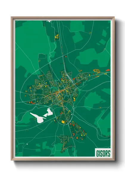 Une affiche de carte sur Gisors