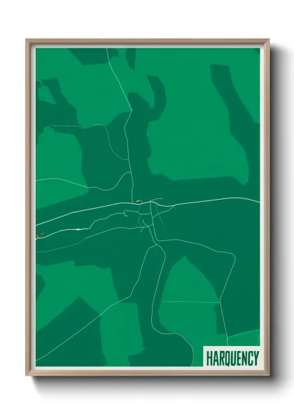 Une affiche de carte sur Harquency