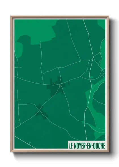 Une affiche de carte sur Le Noyer-en-Ouche