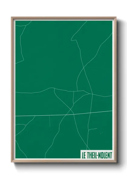 Une affiche de carte sur Le Theil-Nolent