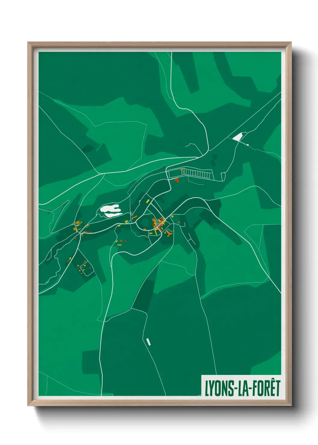 Un poster carteLyons-la-Forêt