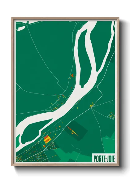 Une affiche de carte sur Porte-Joie