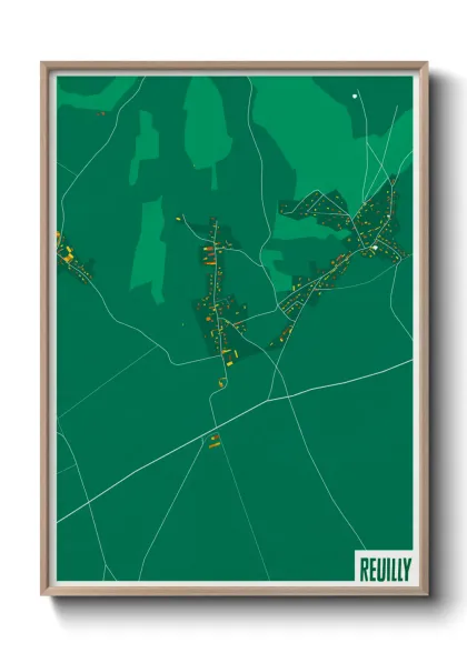 Une affiche de carte sur Reuilly