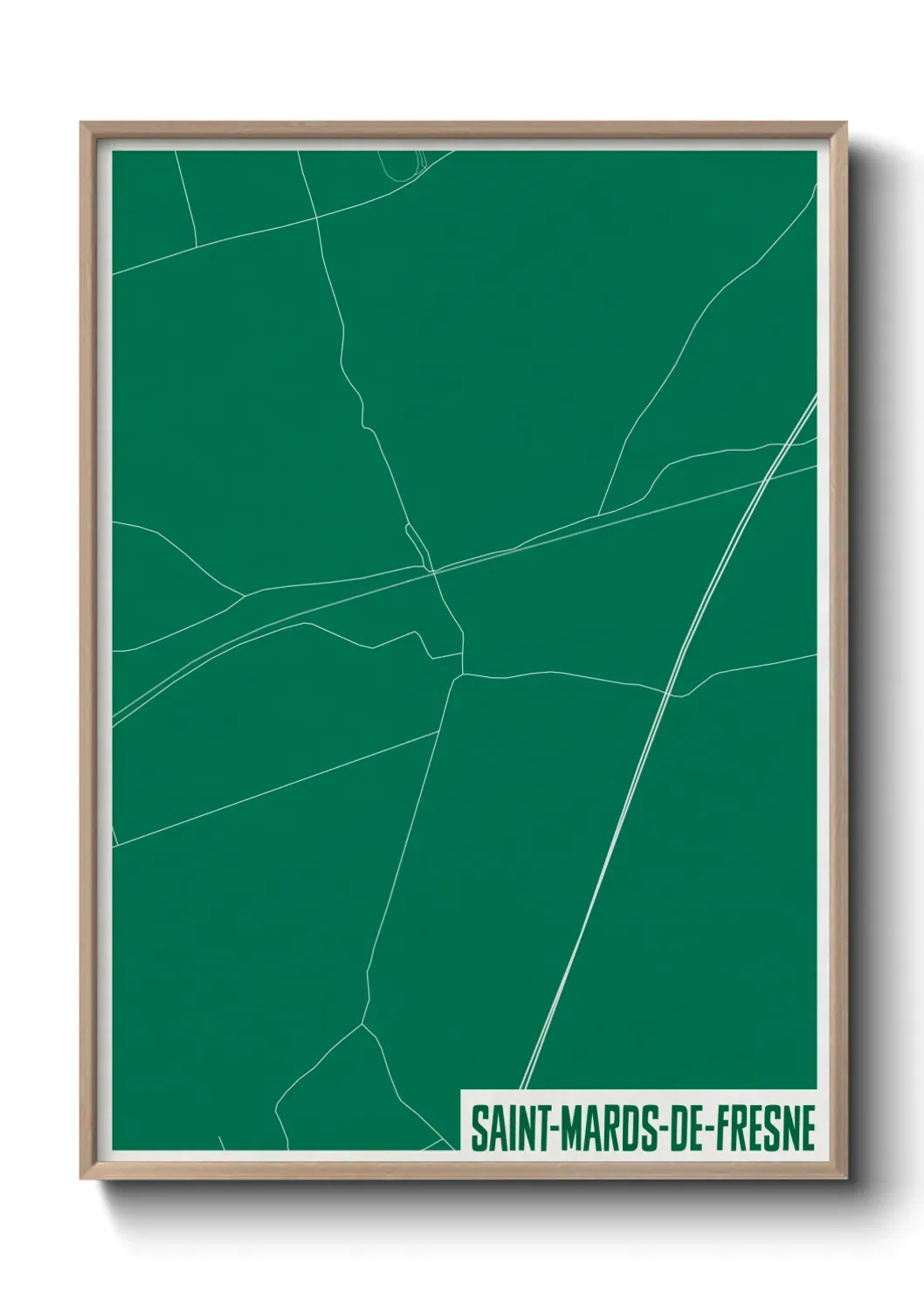 Un poster carteSaint-Mards-de-Fresne
