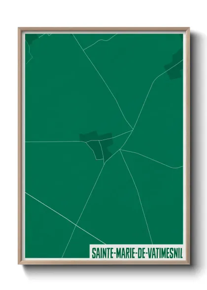 Une affiche de carte sur Sainte-Marie-de-Vatimesnil