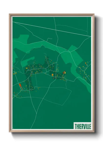 Une affiche de carte sur Thierville