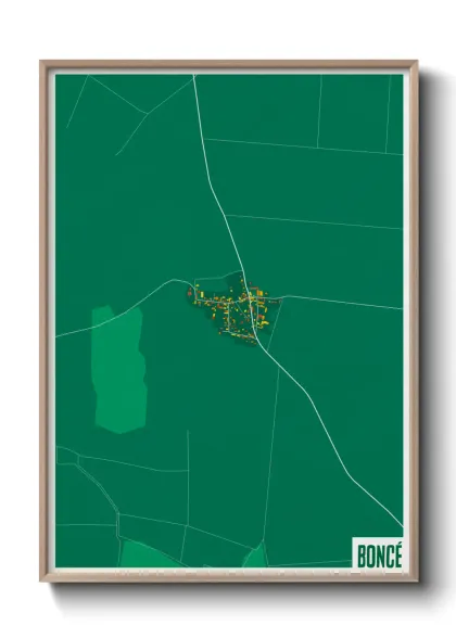 Une affiche de carte sur Boncé