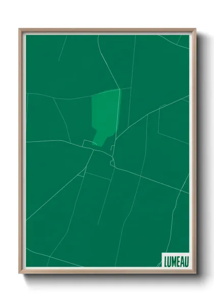 Une affiche de carte sur Lumeau