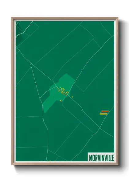 Une affiche de carte sur Morainville