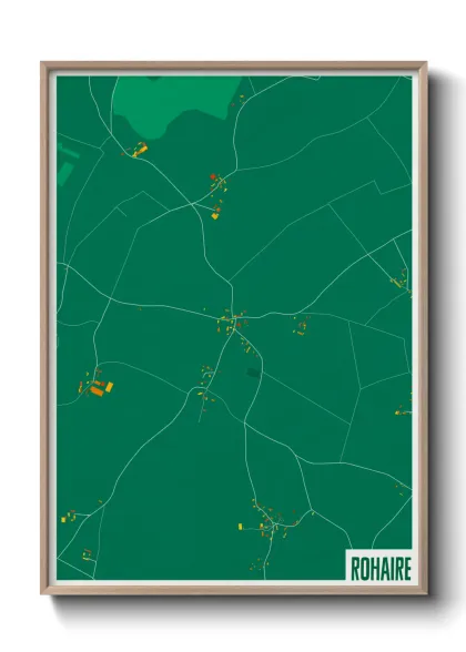 Une affiche de carte sur Rohaire