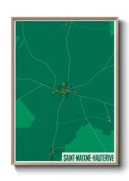 Une affiche de carte sur Saint-Maixme-Hauterive