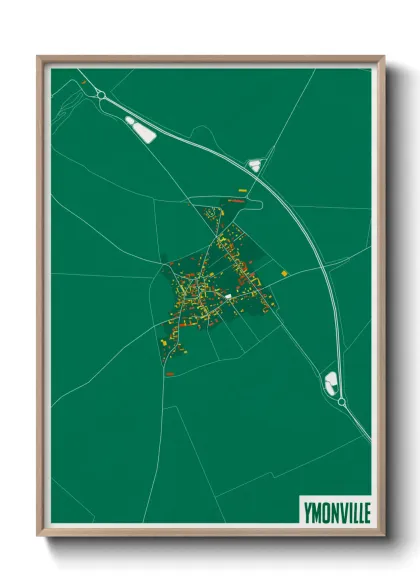 Une affiche de carte sur Ymonville