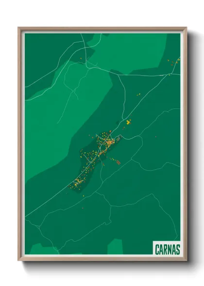Une affiche de carte sur Carnas