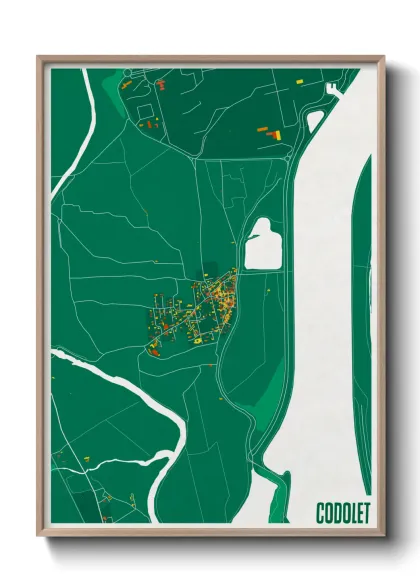 Une affiche de carte sur Codolet