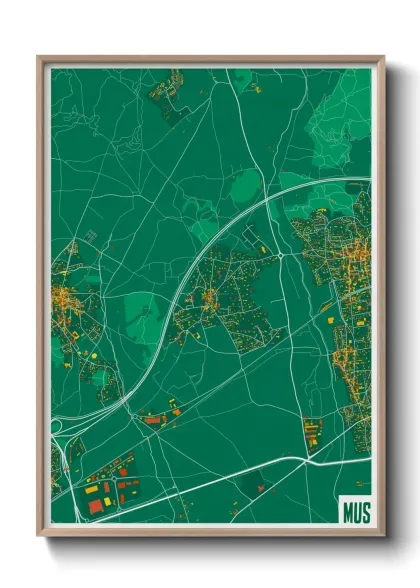 Une affiche de carte sur Mus
