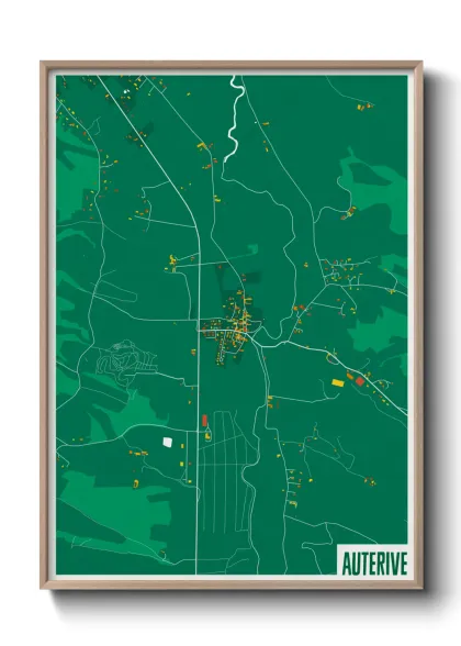 Une affiche de carte sur Auterive