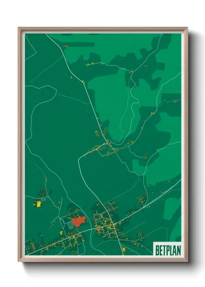Une affiche de carte sur Betplan