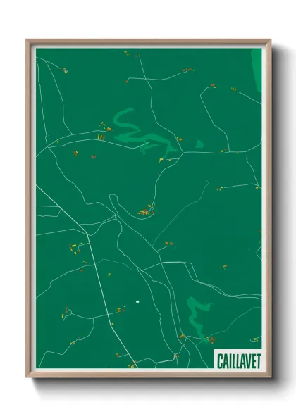 Une affiche de carte sur Caillavet