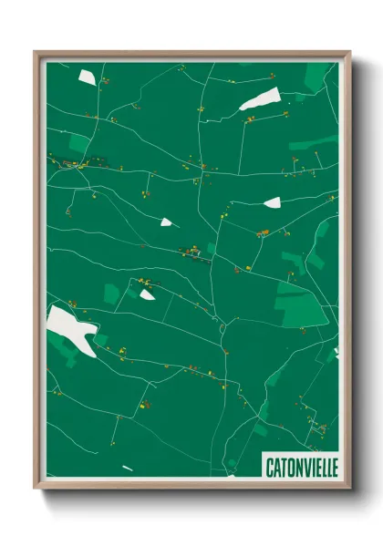 Une affiche de carte sur Catonvielle