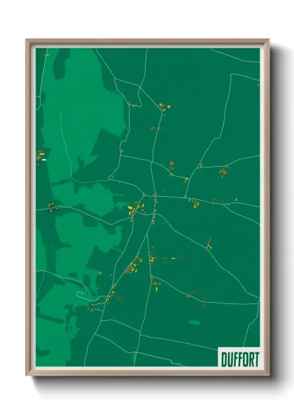 Une affiche de carte sur Duffort