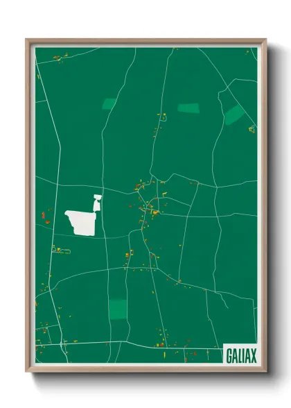 Une affiche de carte sur Galiax
