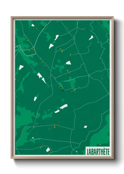 Une affiche de carte sur Labarthète