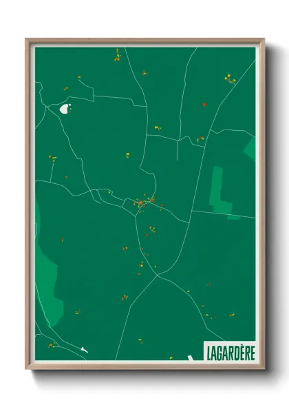 Une affiche de carte sur Lagardère