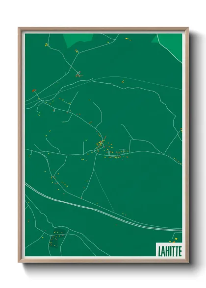 Une affiche de carte sur Lahitte