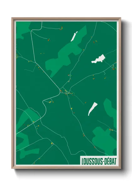 Une affiche de carte sur Loussous-Débat